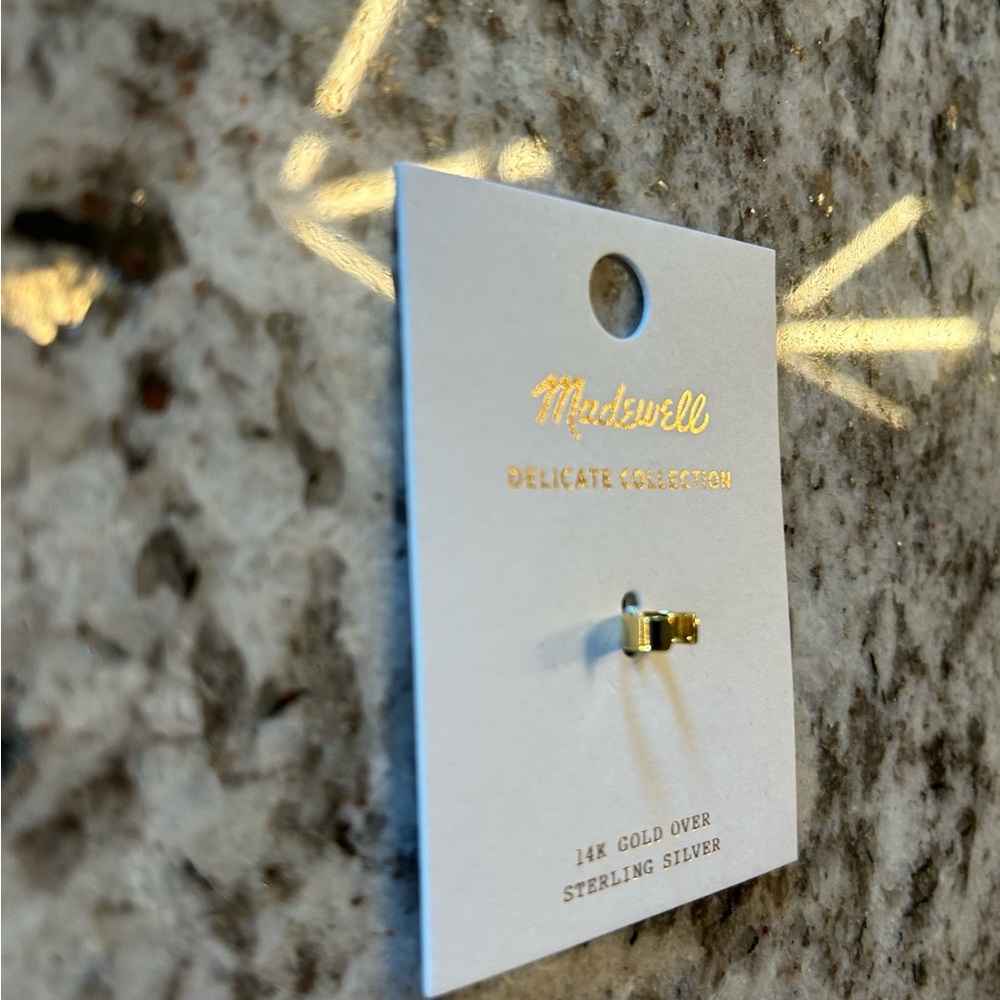 NWT Madewell Ear clip Delicate Collection 14k gold over sterling silver - Picture 2 of 3